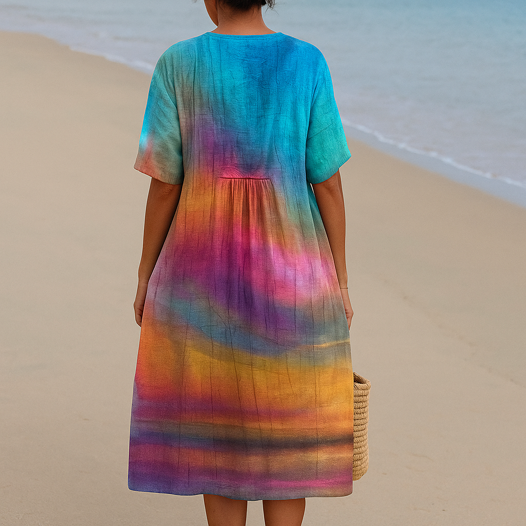 Sara™ | Tie-dye sunset dress