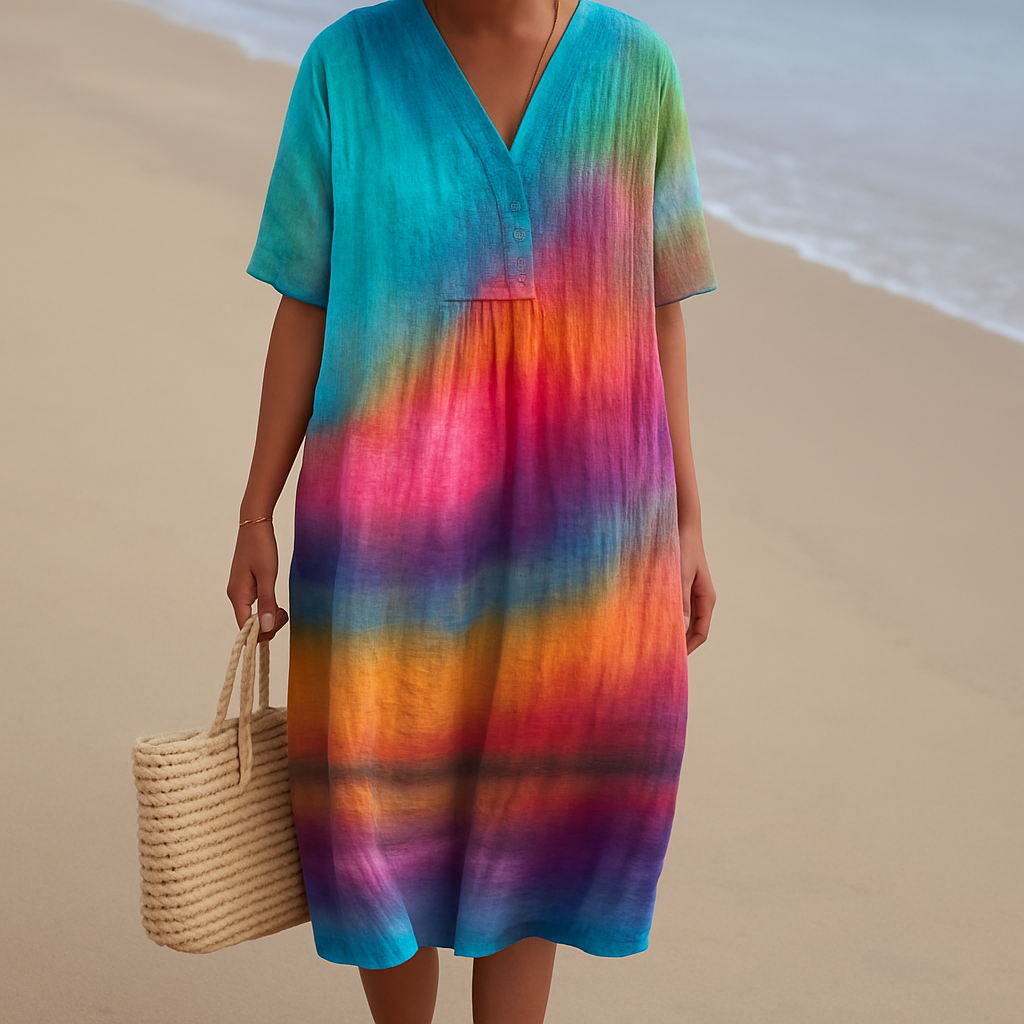 Sara™ | Tie-dye sunset dress