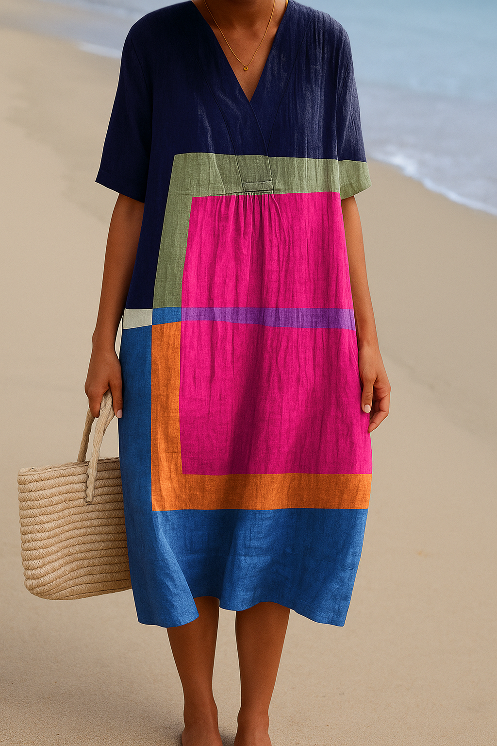 Ariane™ | Dress with Brightly Colored Blocks
