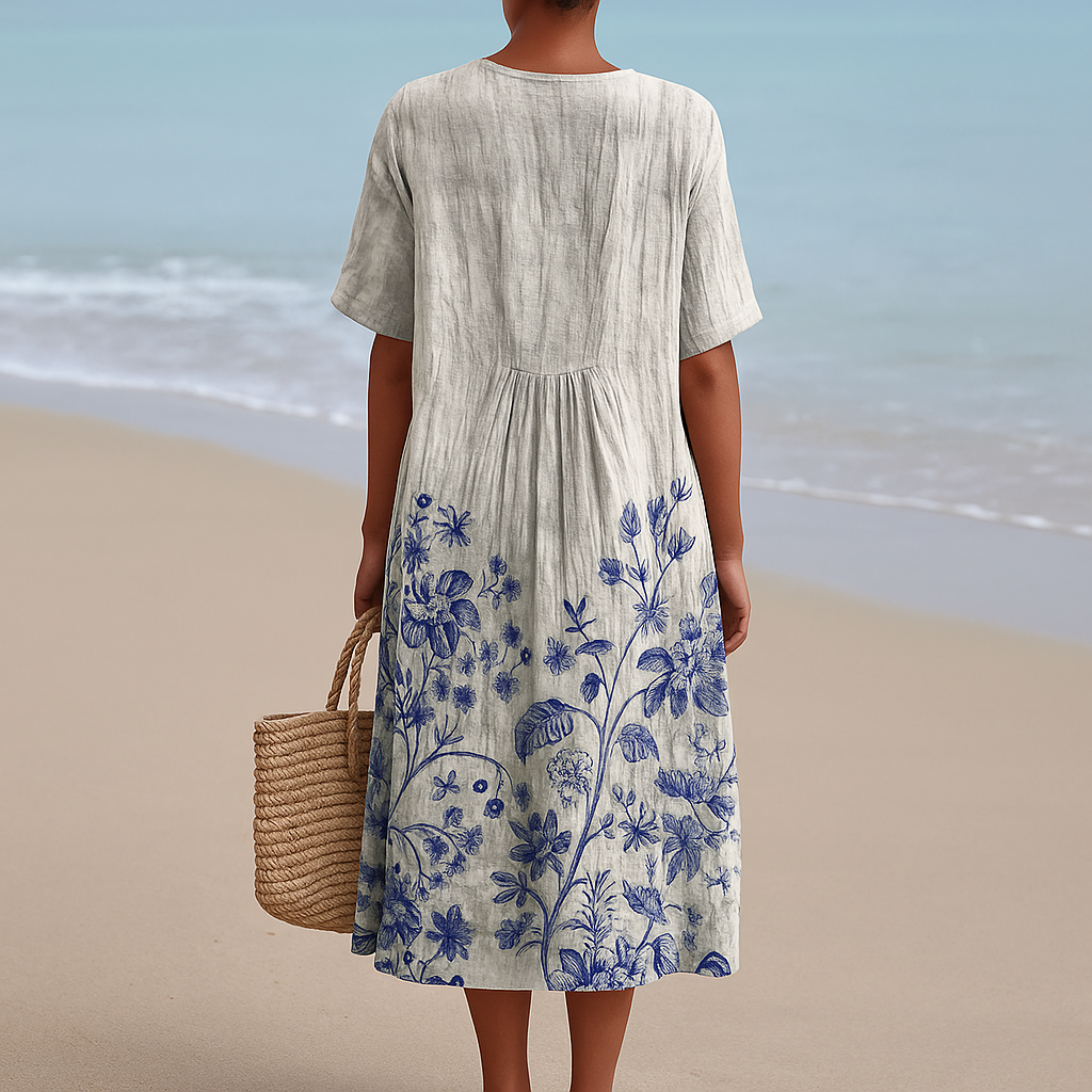 Anna™ | Porcelain-Printed Dress