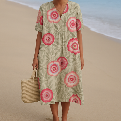 Mara™ | Dress with Leaf and Flower Mandala