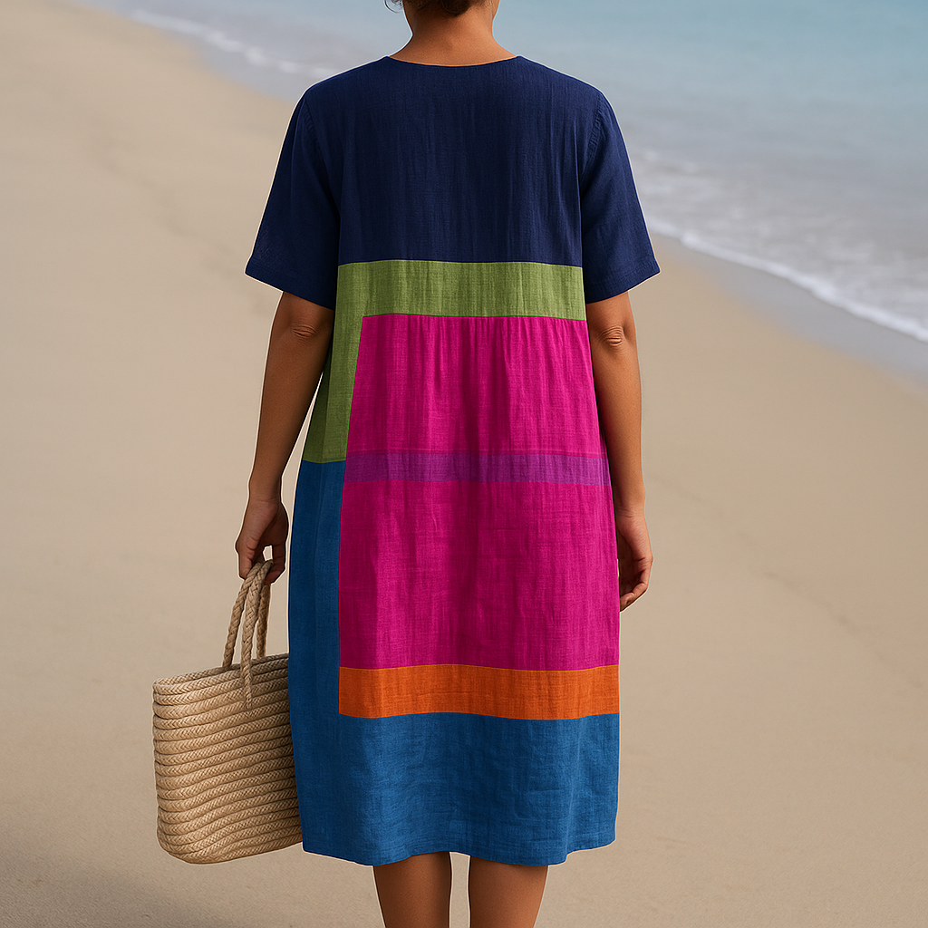 Ariane™ | Dress with Brightly Colored Blocks
