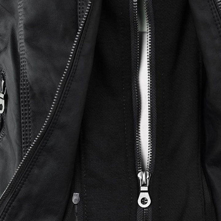 Bellini | Stylish Leather Jacket with Hood