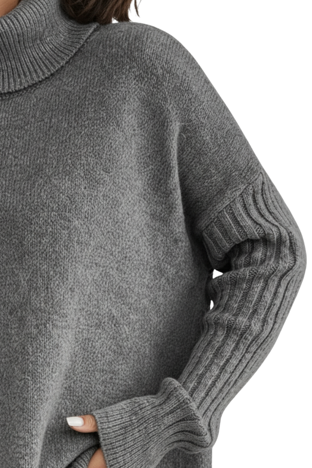 Noireé™ | Long Turtleneck Sweater