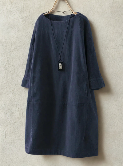Marivelle™ | Classic Corduroy Tunic Dress