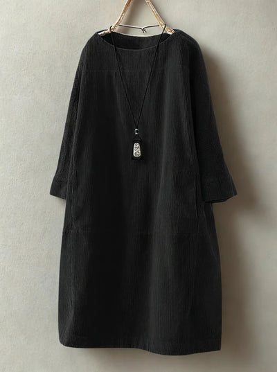 Marivelle™ | Classic Corduroy Tunic Dress