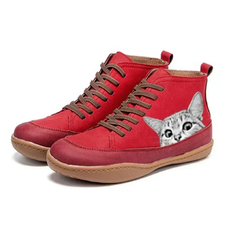 Fenna™ | Leather Ankle Boots for Cat Lovers