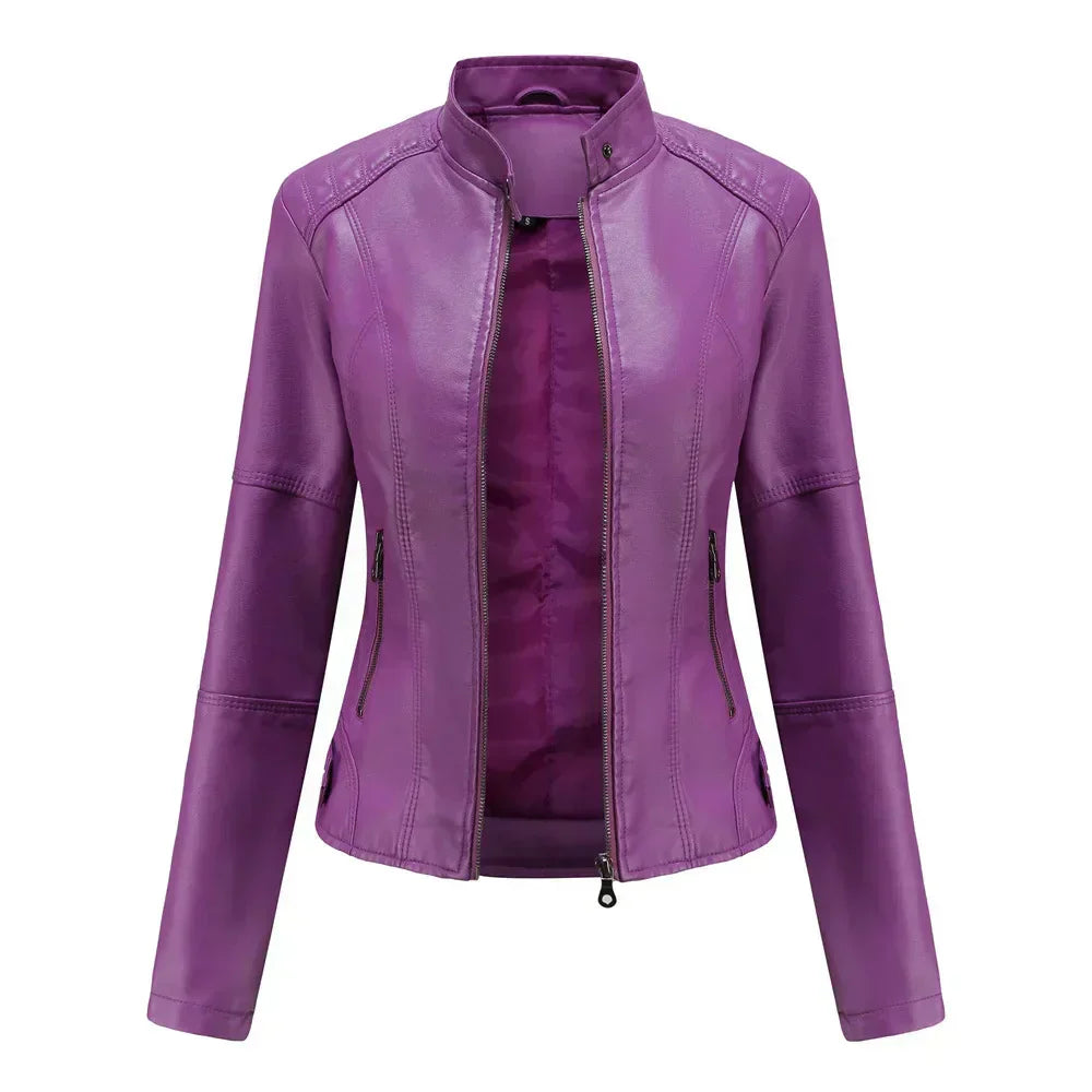 Bellini | Minimalist Smooth Leather Jacket