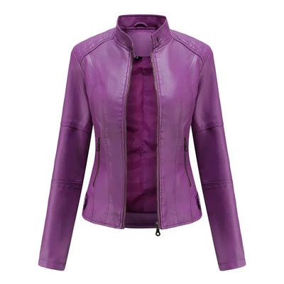Bellini | Minimalist Smooth Leather Jacket