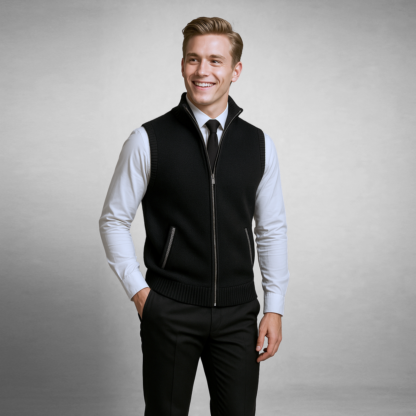 Garrison™ | Elegant & Warm Full Zip Vest