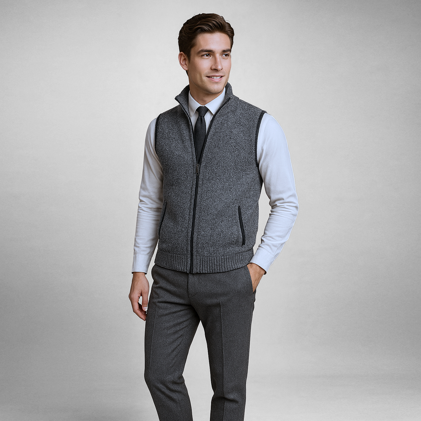 Garrison™ | Elegant & Warm Full Zip Vest
