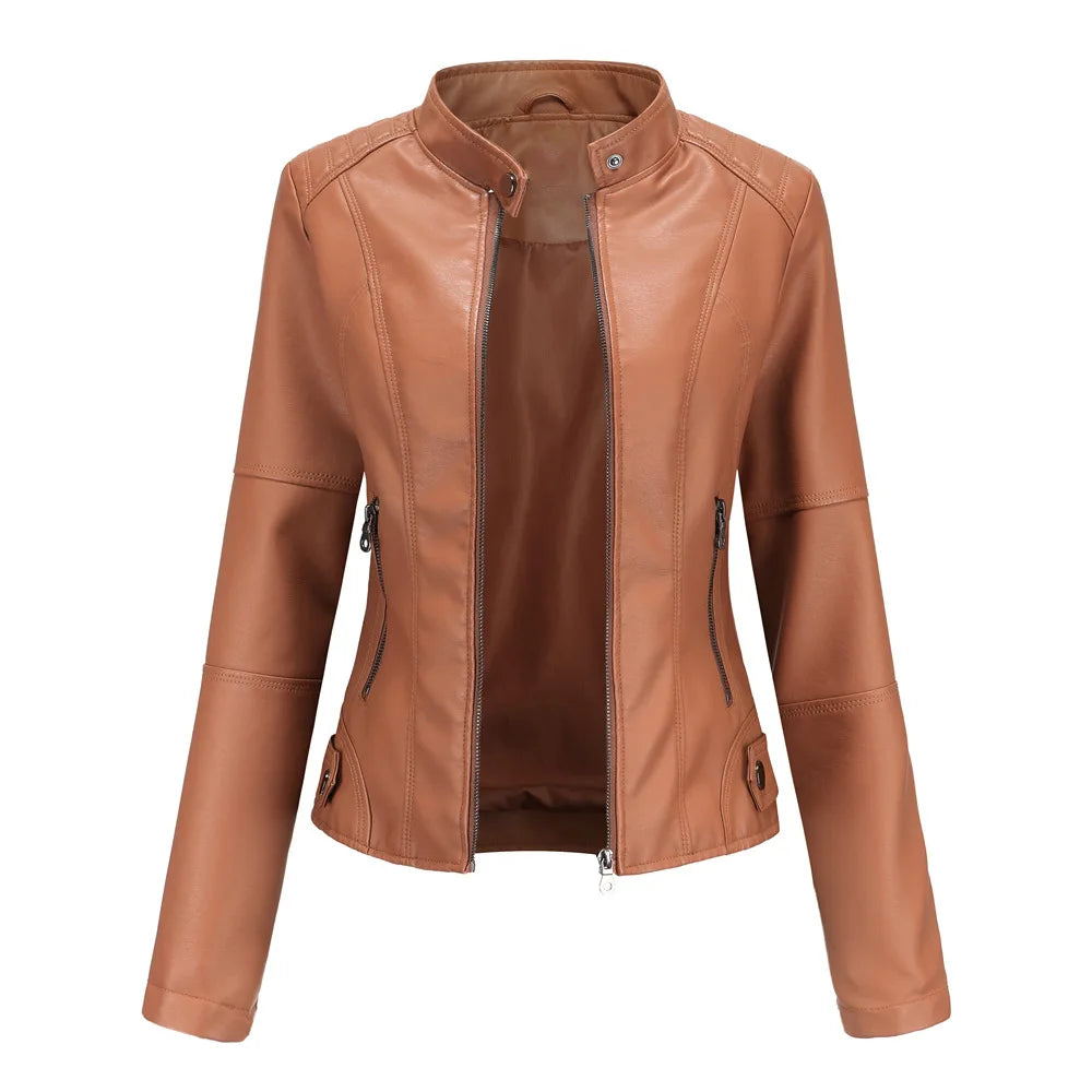 Bellini | Minimalist Smooth Leather Jacket