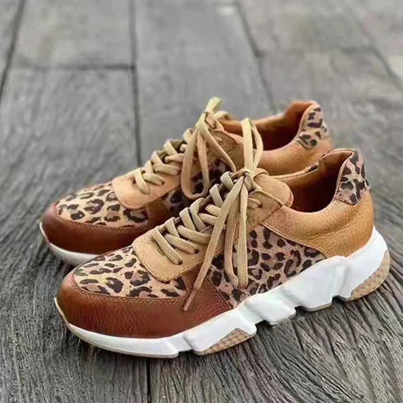 Crissa™ | Comfortable Orthopaedic Leopard Sneakers