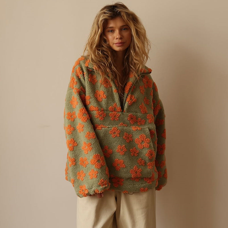 Bloom™ | Floral Warm Fleece Jacket