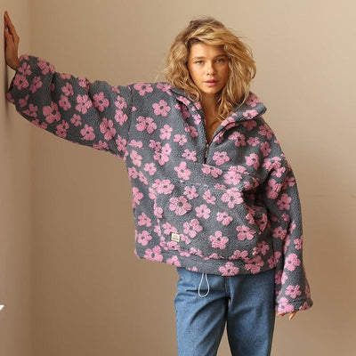 Bloom™ | Floral Warm Fleece Jacket