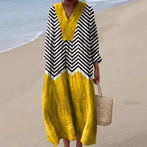 Yasmina™ | Contrasting Long Dress