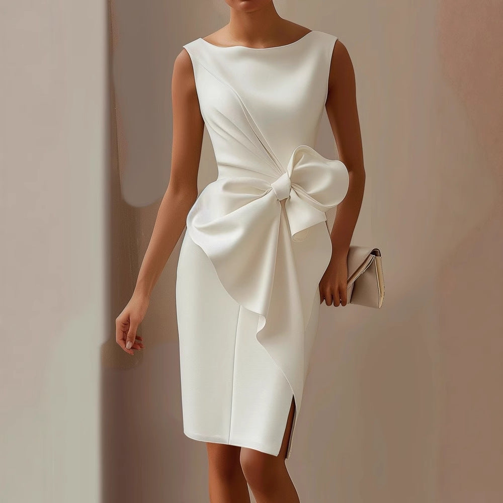 Athena™ | Elegant Bow-Tie Dress