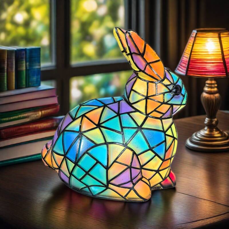 Clochette | Rabbit-Shaped Colored Glass Lamp Magisk