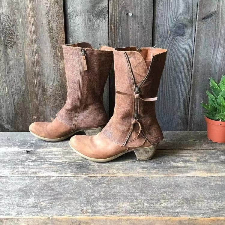 Amparo™ | Elegant Leather Fall Boots