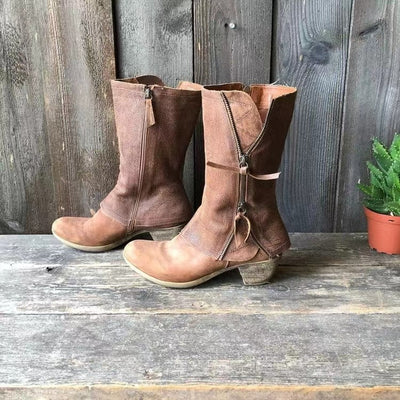 Amparo™ | Elegant Leather Fall Boots