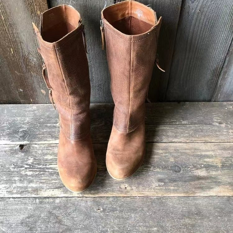 Amparo™ | Elegant Leather Fall Boots
