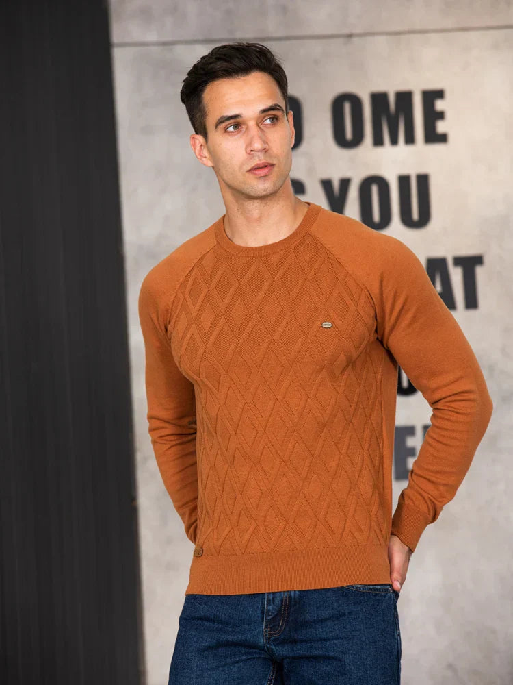 Koelman | Men's Sweater with Check Pattern