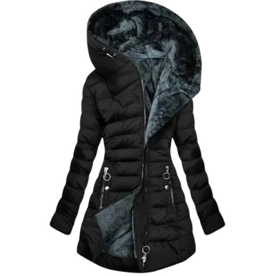 FrostGlam™ | Oversized Hooded Puffer Elegance