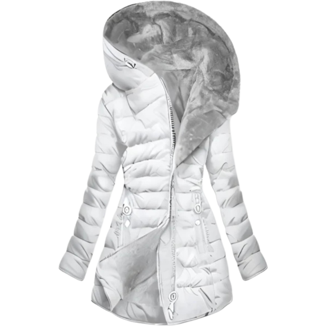 FrostGlam™ | Oversized Hooded Puffer Elegance