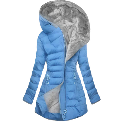 FrostGlam™ | Oversized Hooded Puffer Elegance