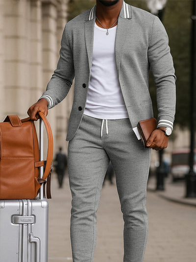 Brayson™ | Athletic Inspired Blazer Pants Set