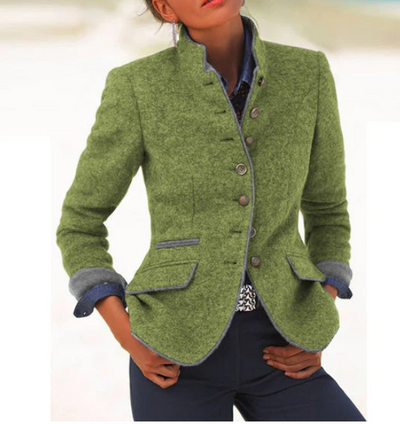 Valeria™ | Elegant Cardigan with a High Collar