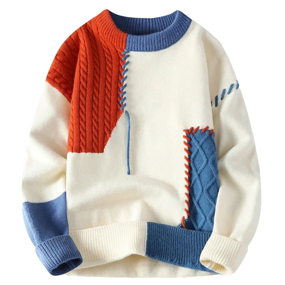 Brunetta | Comfortable Patchwork Pullover