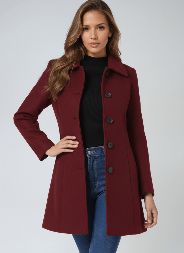 Helena™ | Women's Winter Coat with One Button