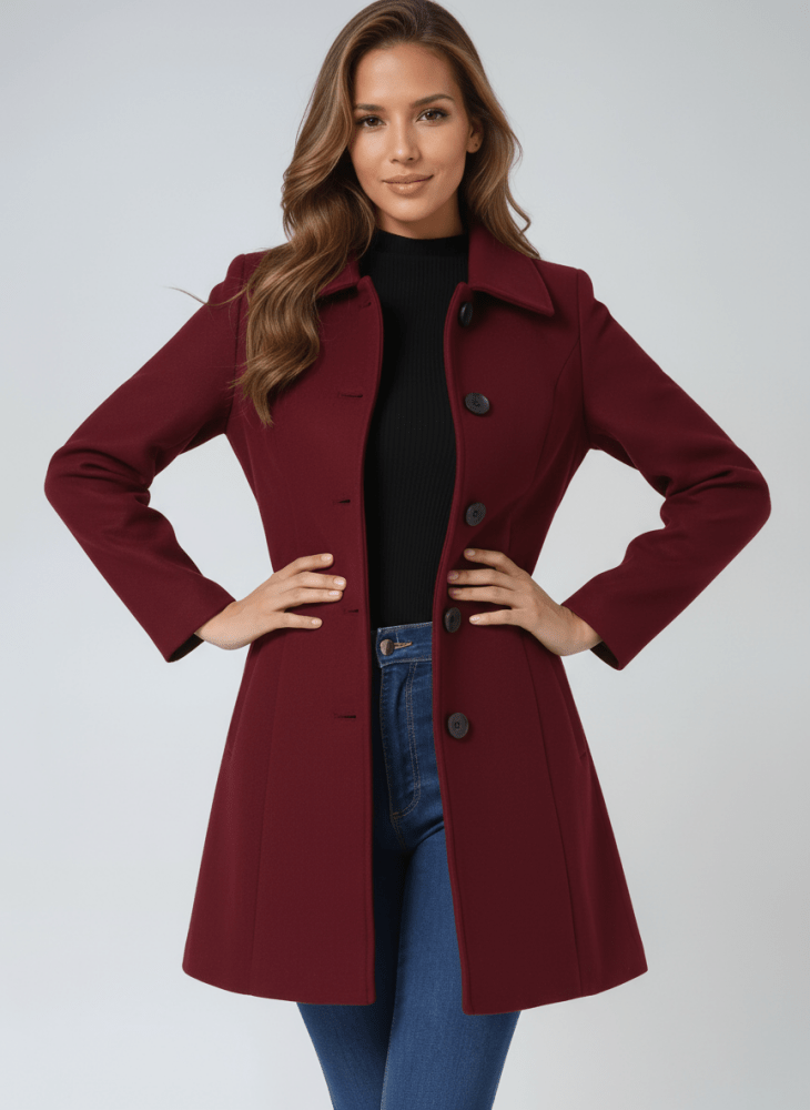 Helena™ | Women's Winter Coat with One Button