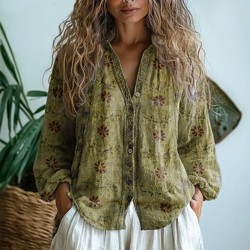 Amara™ | Stylish Printed Blouse