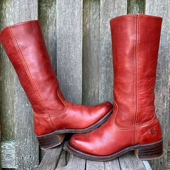 Whirr™ | Retro Leather Boots