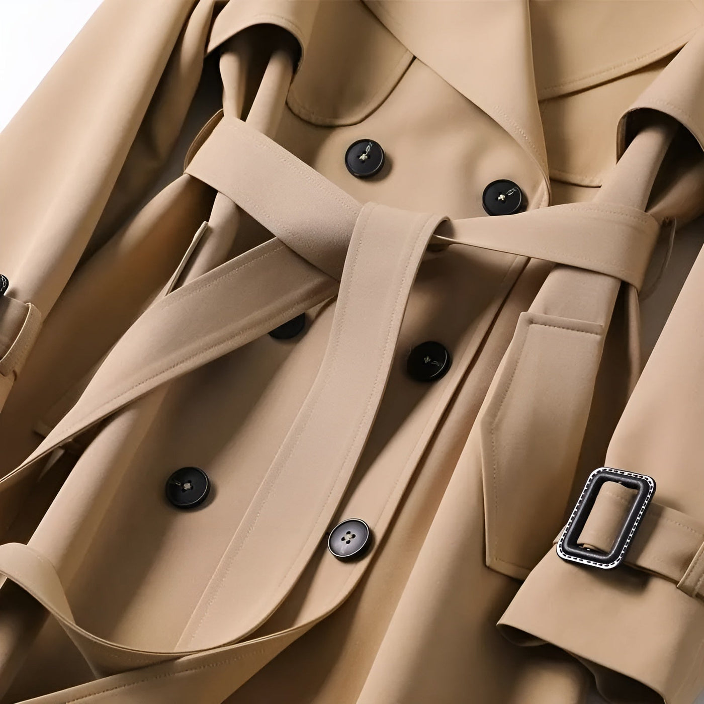 Vespara™ | Elegant Trench Coat with Timeless Style