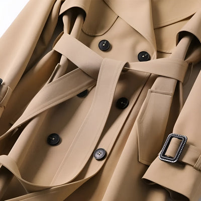 Vespara™ | Elegant Trench Coat with Timeless Style