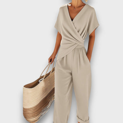 Celira™ | Summery Jumpsuit with Wrap Look