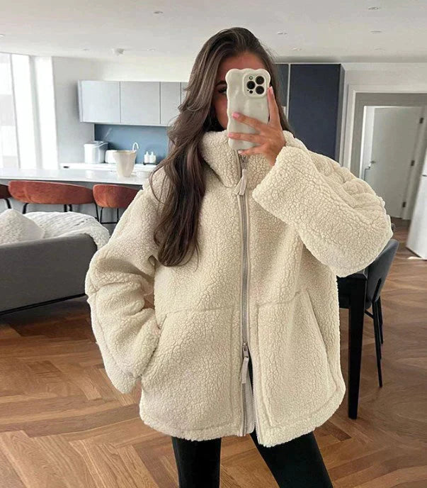 Liora™ | Oversized Teddy Jacket