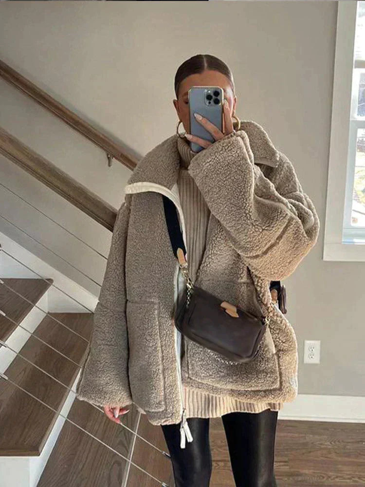 Liora™ | Oversized Teddy Jacket