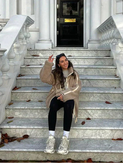 Liora™ | Oversized Teddy Jacket