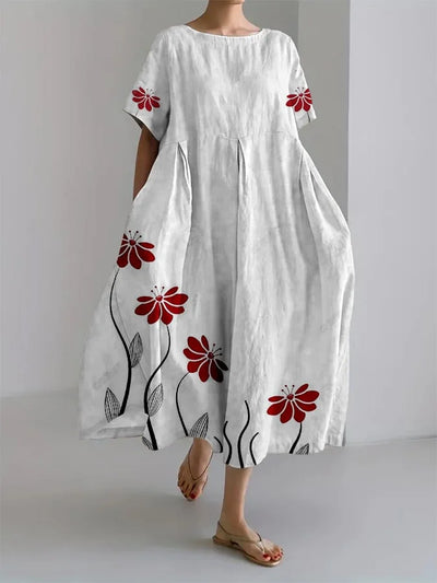 SABRINA | Long Floral Dress with Natural Elegance and Maximum Comfort for Every Casual Moment