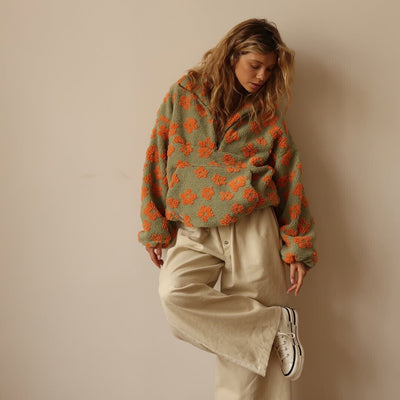 Bloom™ | Floral Warm Fleece Jacket