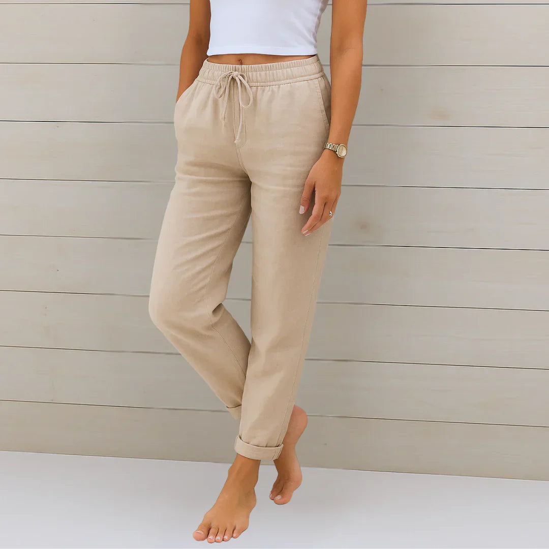 Ellaine™ | Linen Stretch Trousers