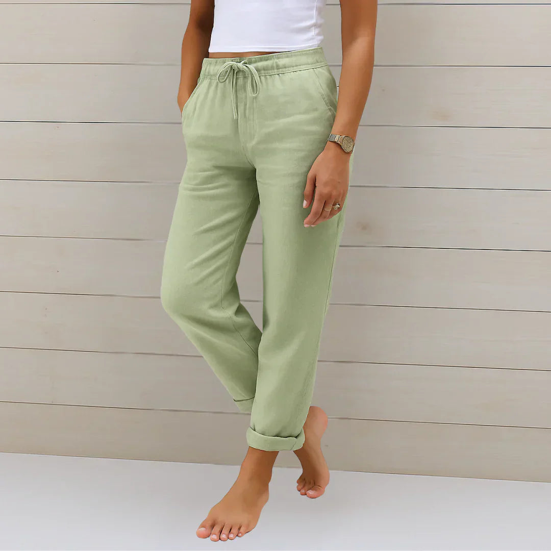 Ellaine™ | Linen Stretch Trousers