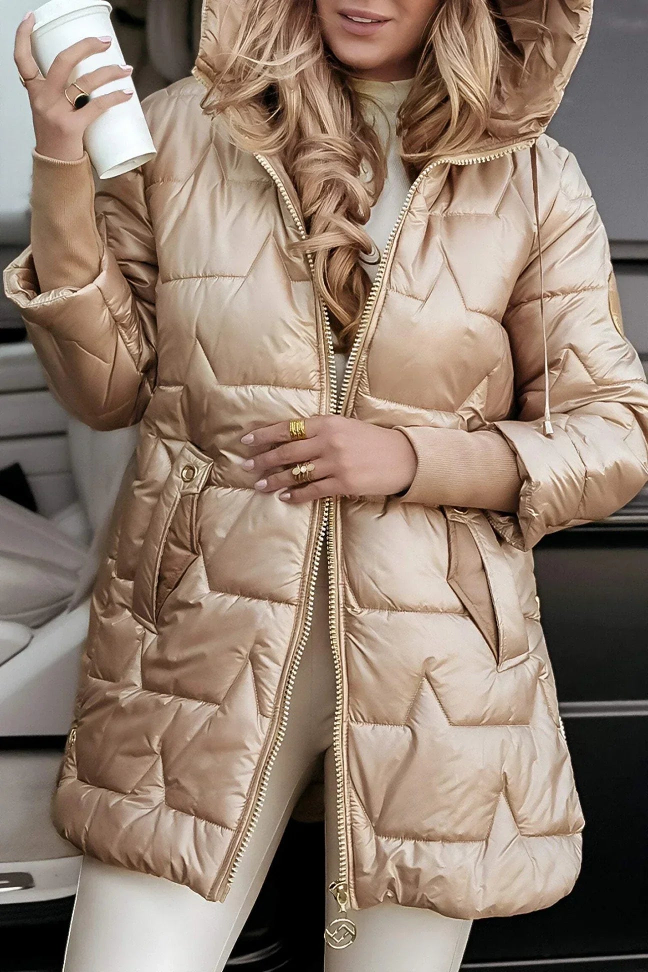 Nolwen™ | Elegant Winter Coat with Hood & Padding