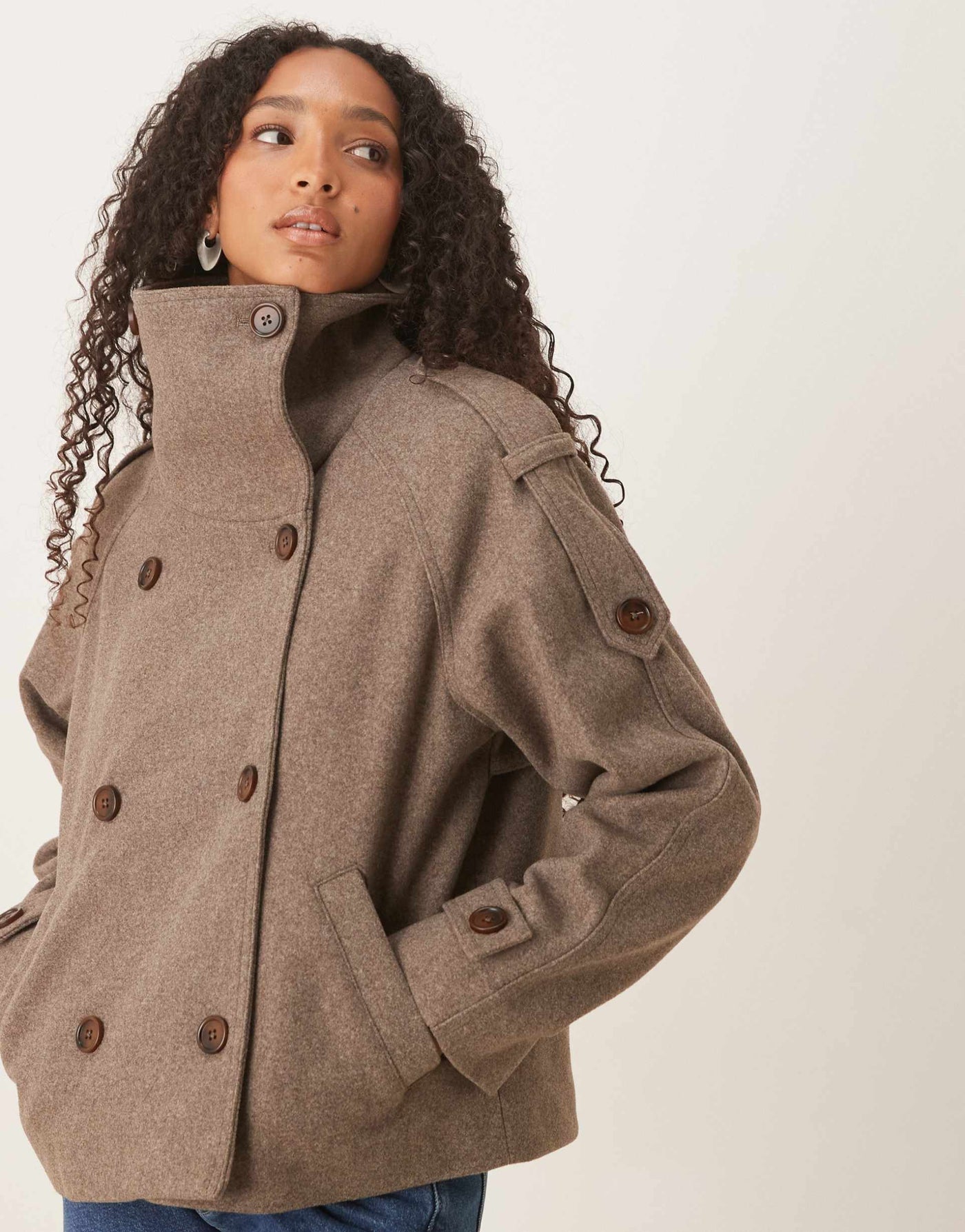 Simi™ | Citylight Cropped Trench Coat