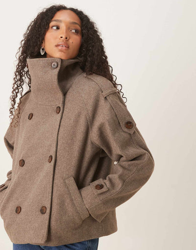 Simi™ | Citylight Cropped Trench Coat