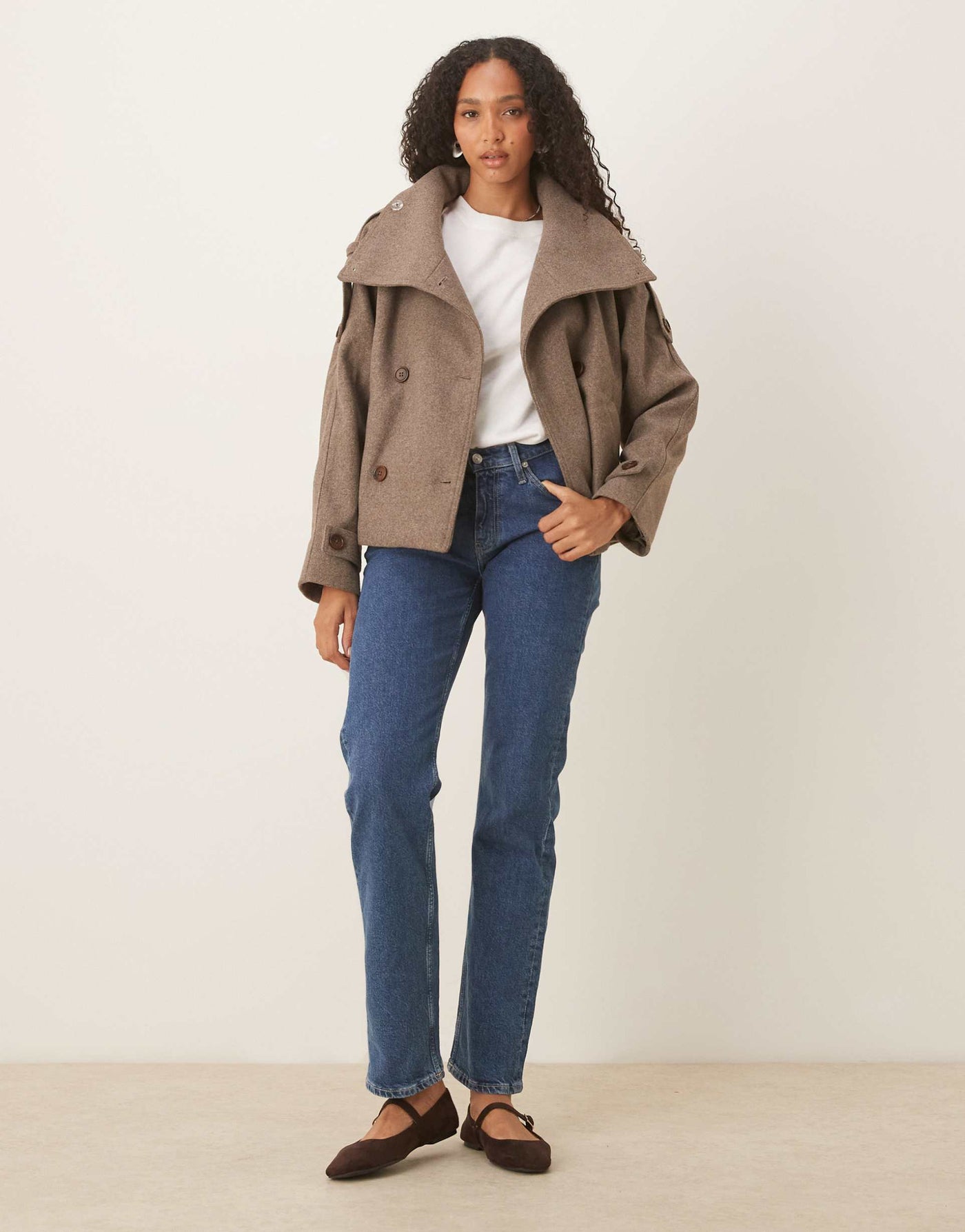 Simi™ | Citylight Cropped Trench Coat